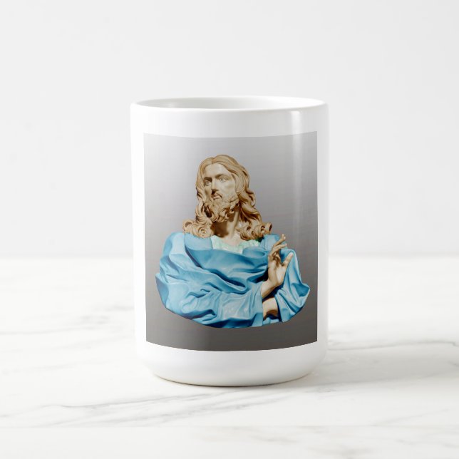 Gian Lorenzo Bernini Bust of Christ 1679  Coffee Mug (Center)