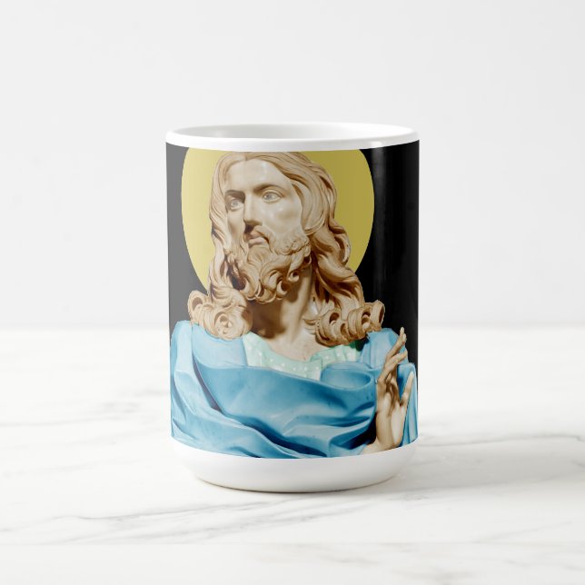 Gian Lorenzo Bernini Bust of Christ 1679 Coffee Mug (Center)
