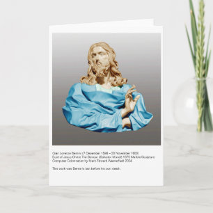 Gian Lorenzo Bernini Bust of Christ 1679  Note Card