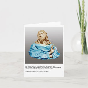 Gian Lorenzo Bernini Bust of Christ 1679 Note Card