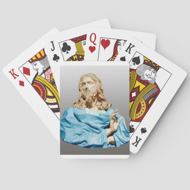 Gian Lorenzo Bernini Bust of Christ 1679  Playing Cards (Back)