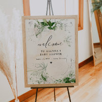 GIANNA Etherial Greenery Baby Shower Welcome