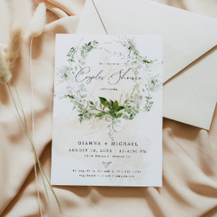 GIANNA Etherial Greenery Garden Couples Shower Invitation