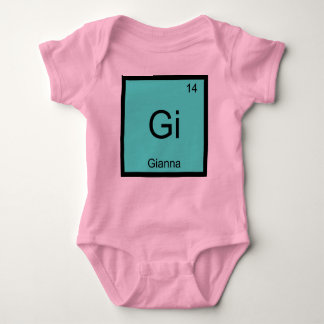 Gianna  Name Chemistry Element Periodic Table Baby Bodysuit
