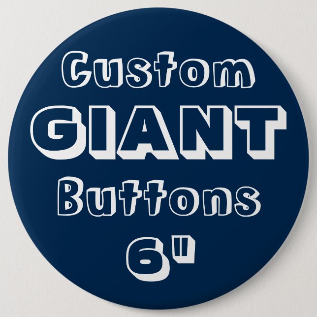 Giant 6" Button Pin Badge NAVY (Front)