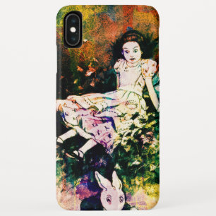 Giant Alice in Wonderland and White Rabbit iPhone XS Max Case