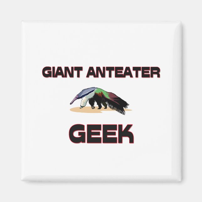 Giant Anteater Geek Magnet (Front)