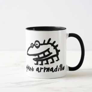 giant armadillo mug
