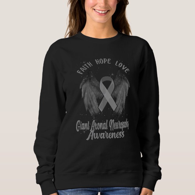 Giant Axonal Neuropathy Awareness Brain Disease Re Sweatshirt (Front)