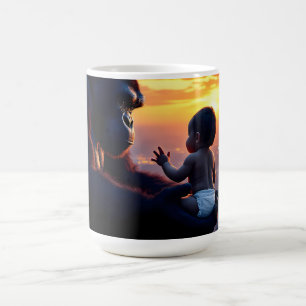 Giant & Baby at Sunset. Coffee Mug