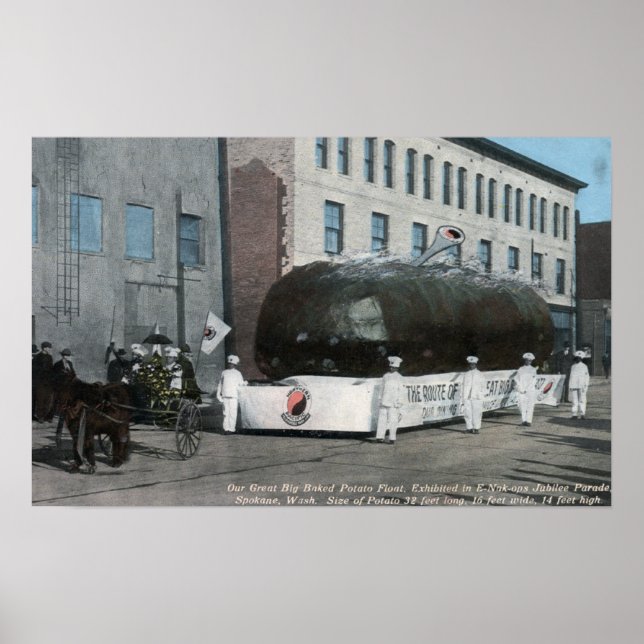 Giant Baked Potatoe Float Scene Poster (Front)