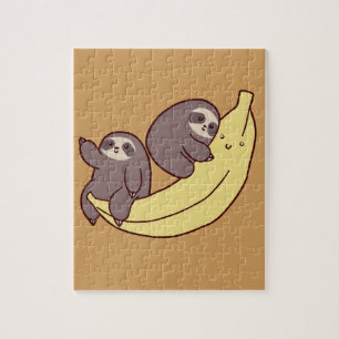 Giant Banana Sloths Jigsaw Puzzle
