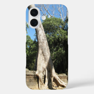 Giant Banyan Tree ... Ta Prohm Temple, Cambodia iPhone 16 Case