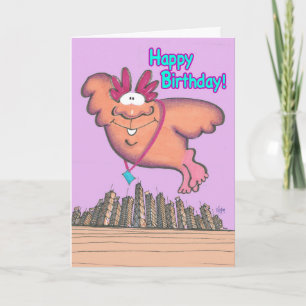 GIANT BIRDMAN Birthday Card