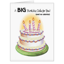 Giant Birthday Cake Birthday Card