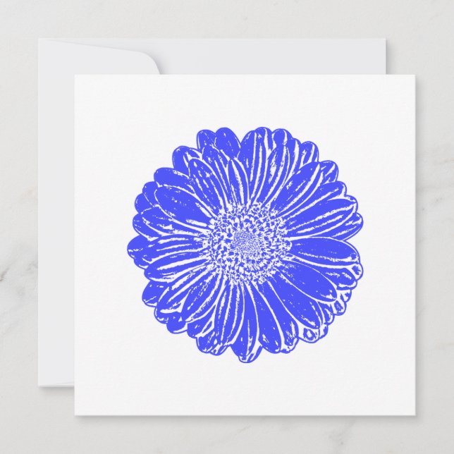 Giant Blue Gerbera Daisy (Front)