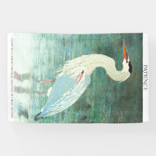 Giant blue heron banner