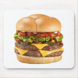 Giant burger mousepad