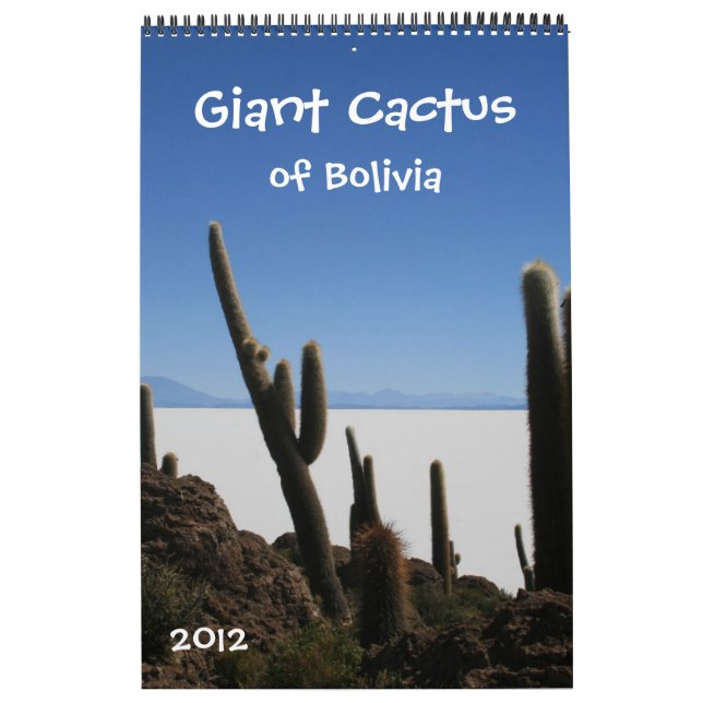 giant cactus calendar 2012 (Cover)