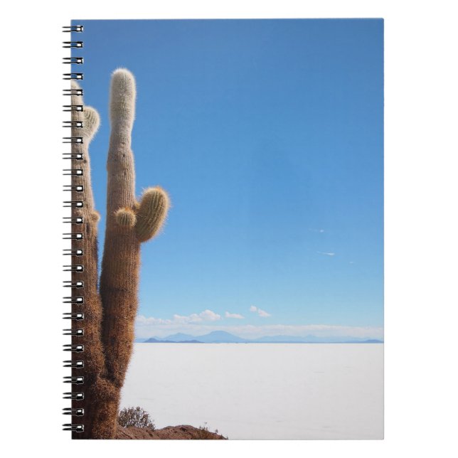 Giant cactus on the Salar de Uyuni notebook (Front)