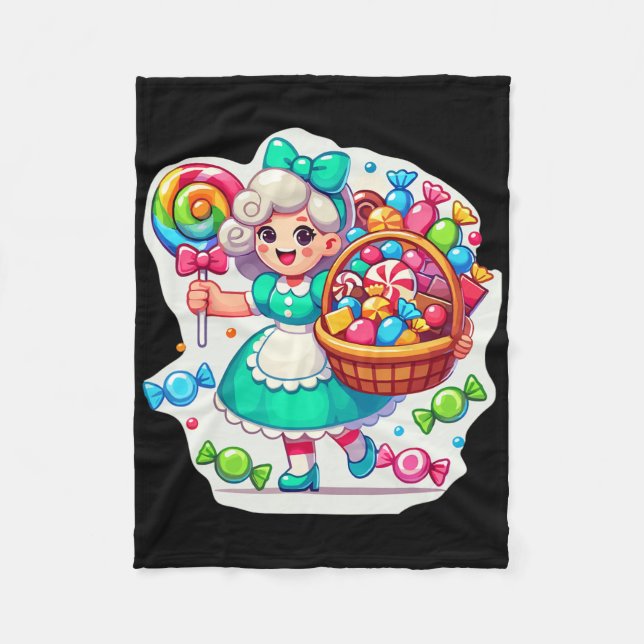 Giant Candy Land Game Crew Candy Land Costumes Adu Fleece Blanket (Front)