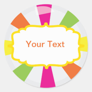 Giant Candy Party Buffet label