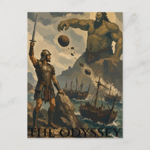 Giant Cannibal Shore Holiday Postcard