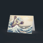 Giant Cat Wave – The Great Wave off Kanagawa       Card<br><div class="desc">Giant Cat Wave – The Great Wave off Kanagawa

 

 

cat wave funny surreal, 

kanagawa japan parody art, 

meme giant creature vintage, 

ocean storm boat retro, 

humour kitten furry tsunami, 

paws splash traditional sea, 

scary adorable illustration print, 

classic iconic monster, 

painting creative digital design, 

popculture fur fantasy cat , </div>