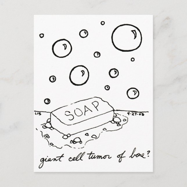 Giant Cell Tumour postcard (Front)