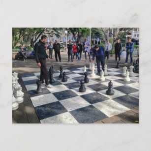 Giant Chessboard Postcard