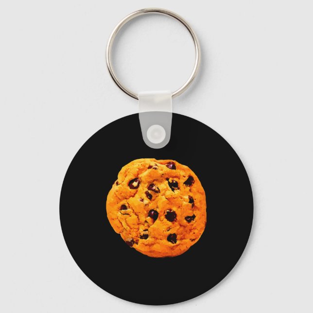 Giant Chocolate Chip Cookie  Key Ring (Front)