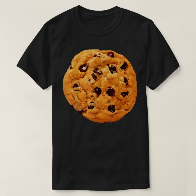 Giant Chocolate Chip Cookie  T-Shirt (Design Front)