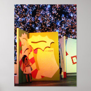 Giant Christmas Card in Bangkok, Thailand Poster