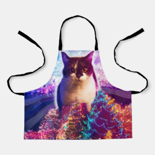 Giant Christmas Cat Apron