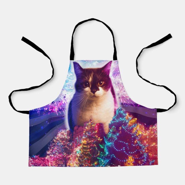 Giant Christmas Cat Apron (Front)