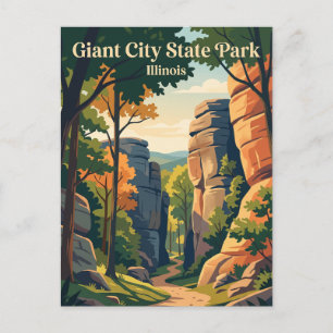 Giant City State Park Illinois Postcard