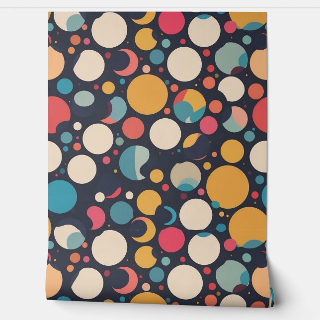 Giant colourful dots wallpaper (Unrolling)