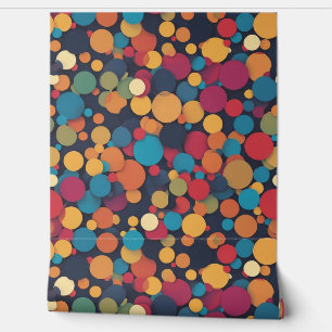 Giant colourful dots wallpaper