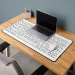 Giant computer keyboard QWERTY letters novelty Desk Mat<br><div class="desc">Giant computer keyboard QWERTY letters novelty</div>