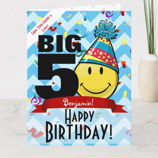 Giant Decade Mark Happy Birthday Smiling Big Card Zazzle