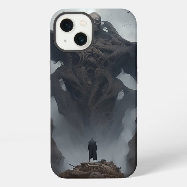 Giant Demon Creature Dark Fantasy Horror iPhone Case (Back)