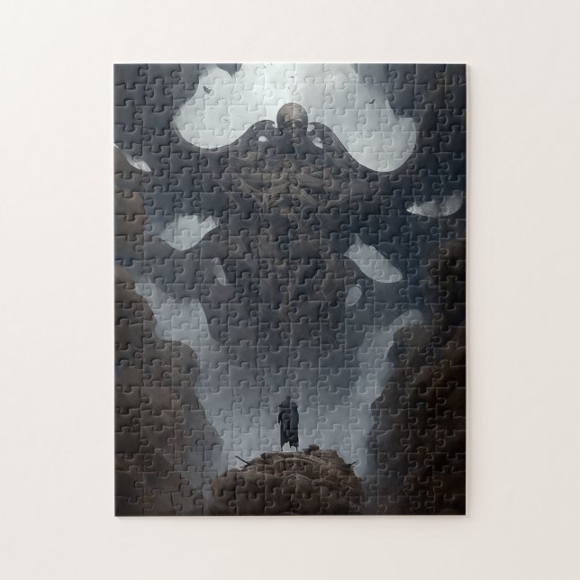 Giant Demon Creature Dark Fantasy Horror Jigsaw Puzzle (Vertical)