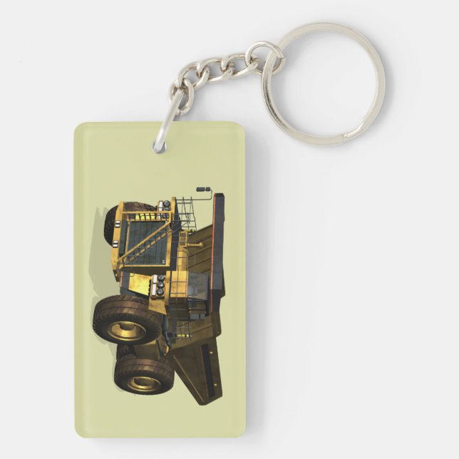 Giant Dump Truck Key Ring (Back)