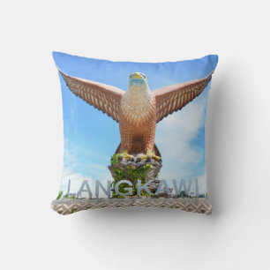 Giant Eagle Statue Langkawi Malaysia Souvenir Cushion
