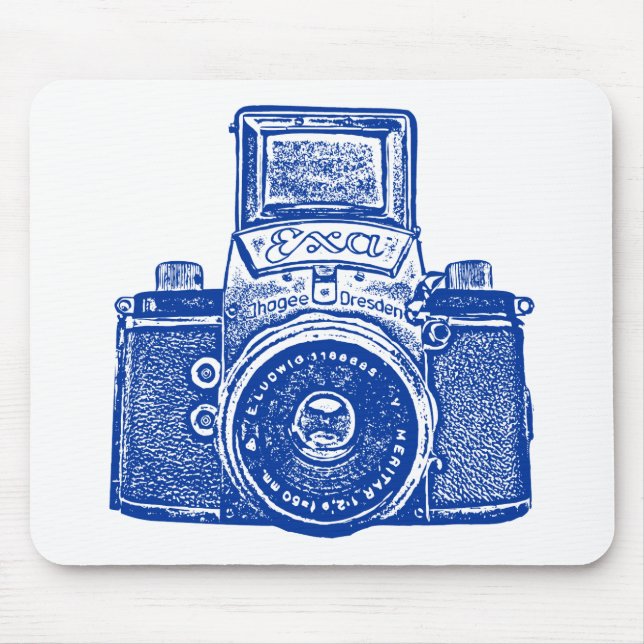 Giant East German Camera - Dark Blue Mouse Pad (Front)