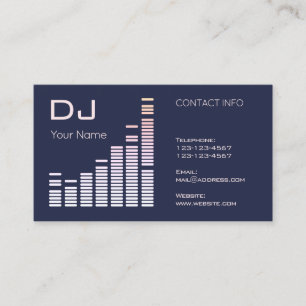 Giant equalizer template pattern business card