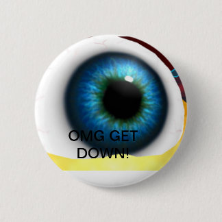 giant eyeball 6 cm round badge