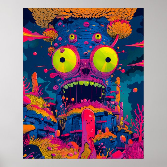 Giant Eyeball Tree Monster Poster (Front)