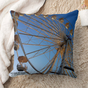 Giant Ferris wheel state fair carnival ride photo Cushion