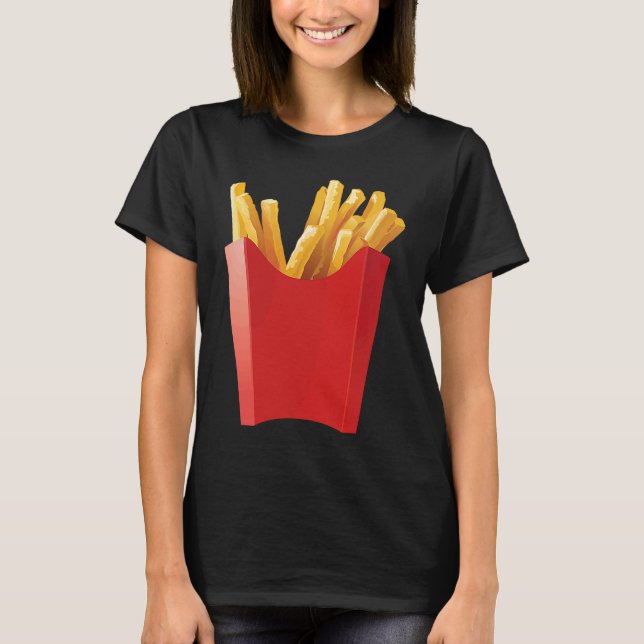Giant French Fries  makes a great Halloween costum T-Shirt (Front)